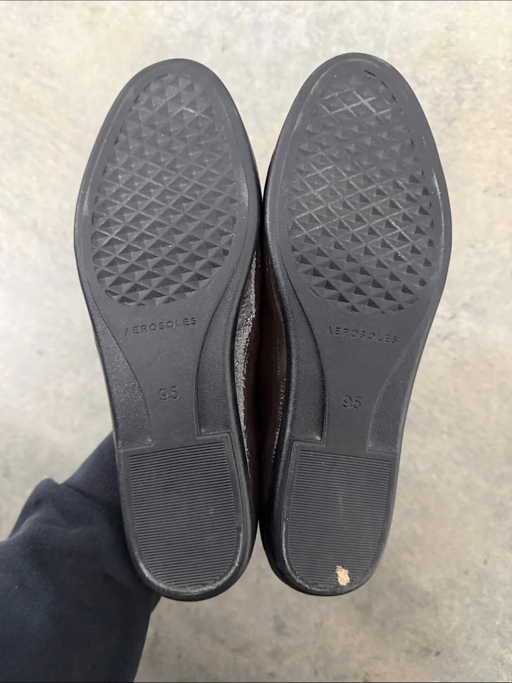 AEROSOLES Woven Leather Loafers in Plum